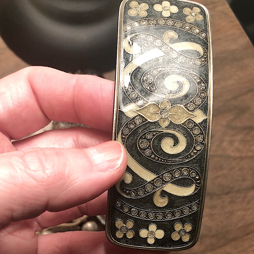 French Cloisonné Hair Barrette